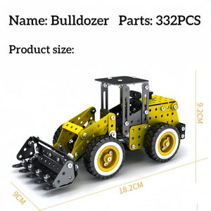 ZUOEAST 332-Piece Agricultural Vehicle Toy Bulldozer