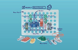 Snap Circuits Jr. SC-100 Electronics Kit - 100 Projects