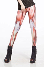 Load image into Gallery viewer, Muscle Print Red Women&#39;s Spandex Leggings
