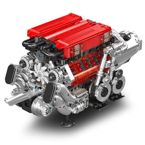 Mould King W16 Tight-Fitted V8 Engine Model Kit