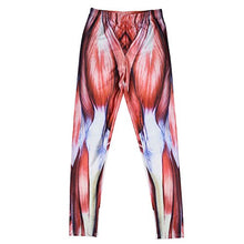 Load image into Gallery viewer, Muscle Print Red Women&#39;s Spandex Leggings
