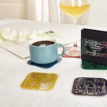 Load image into Gallery viewer, Circuit Board Drink Coasters
