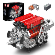 Load image into Gallery viewer, Mould King W16 Tight-Fitted V8 Engine Model Kit
