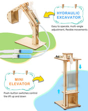 Load image into Gallery viewer, Poraxy STEM Builder Kit – 5-in-1 DIY Engineering Projects
