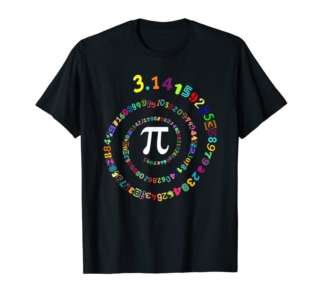 Spiral Novelty Pi Day T Shirt