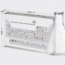 Load image into Gallery viewer, Mukarisk Transparent Acrylic Periodic Table with Real Elements
