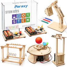 Load image into Gallery viewer, Poraxy STEM Builder Kit – 5-in-1 DIY Engineering Projects
