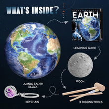 Load image into Gallery viewer, Earth Gemstone and Fossils Dig Kit
