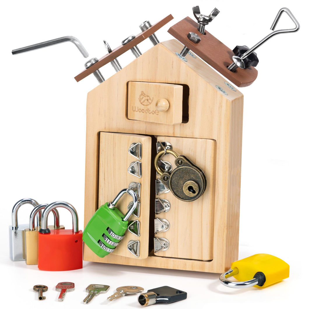 Woodtoe 2-in-1 Montessori Screwdriver Board