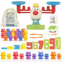 Load image into Gallery viewer, Balance Math Toys, 3 in 1 Counting Stacking and Balancing Math Learning Game for Kids
