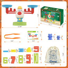 Load image into Gallery viewer, Balance Math Toys, 3 in 1 Counting Stacking and Balancing Math Learning Game for Kids
