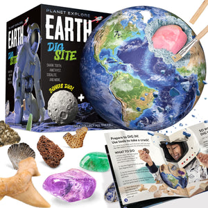 Earth Gemstone and Fossils Dig Kit