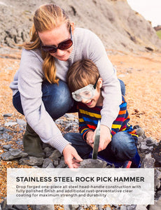 Geological Rock Hammer & Chisel Kit