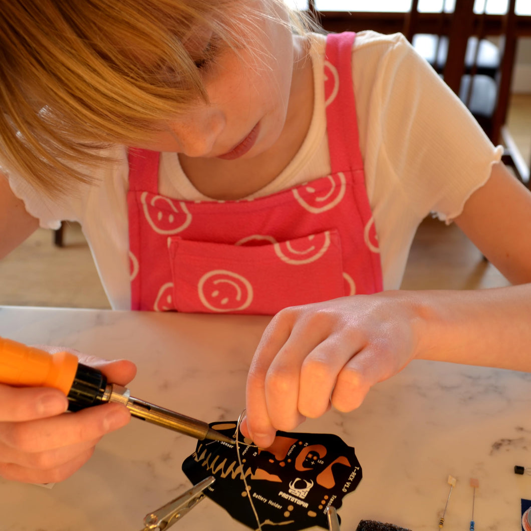 T-Rex Learning to Solder Kit