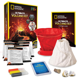 Ultimate Volcano Kit – Erupting Volcano Science Kit for Kids, 3X More Eruptions