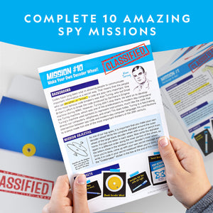 Spy Science Kit - Kids Spy Activity Set, Complete 10 Secret Spy Missions